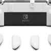 Skull & Co. NeoGrip: an Ergonomic Grip Hard Shell with Replaceable Grips [to fit All Hands Sizes] for Nintendo Switch OLED and Regular Model [No Carrying Case] - White NeoGrip [For Switch OLED Model] NeoGrip-White