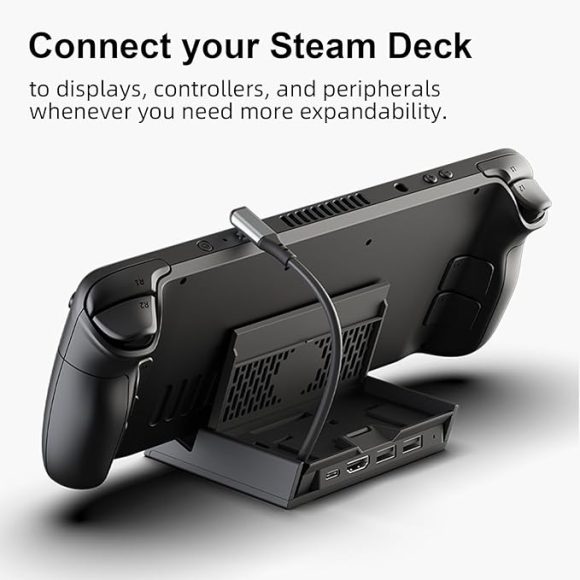 Skull & Co. x Savage Raven SteamDock PRO: A Compact and Portable Dock with Detachable USB Hub HDMI TV Adapter for Steam Deck ROG Ally & Other Devices (for Switch OLED, Smartphone, Laptop) - Black Pro-Black STEAMDOCK PRO - Image 11