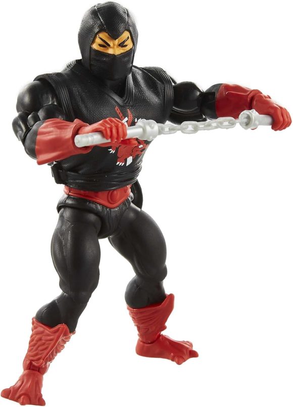 Masters of the Universe Origins Action Figure, Ninjor Collectible, MOTU Evil Ninja of Etenia, 16 Posable Joints, 5.5 Inch with Accessories - Image 4
