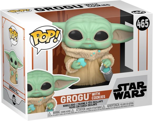 Funko POP! Star Wars: The Mandalorian - Grogu (The Child, Baby Yoda) with Cookie - Collectible Vinyl Figure - Gift Idea - Official Merchandise - for Kids & Adults - TV Fans Standard