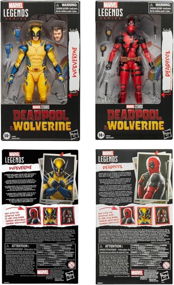 Marvel Legends Series: Deadpool & Wolverine Movie - Deadpool and Wolverine 6 Inch Action Figures Bundle - Image 2