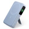 Anker MagGo Power Bank, Qi2 Certified 15W Ultra-Fast MagSafe-Compatible Portable Charger, 10,000mAh Battery Pack with Smart Display & Foldable Stand, For iPhone 16/15/14/13 Only (USB-C Cable Included) Blue