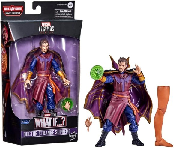 Avengers Marvel Legends Series 6-inch Scale Action Figure Toy Doctor Strange Supreme, Premium Design, 1 Figure, 1 Accessory, and Build-a-Figure Part
