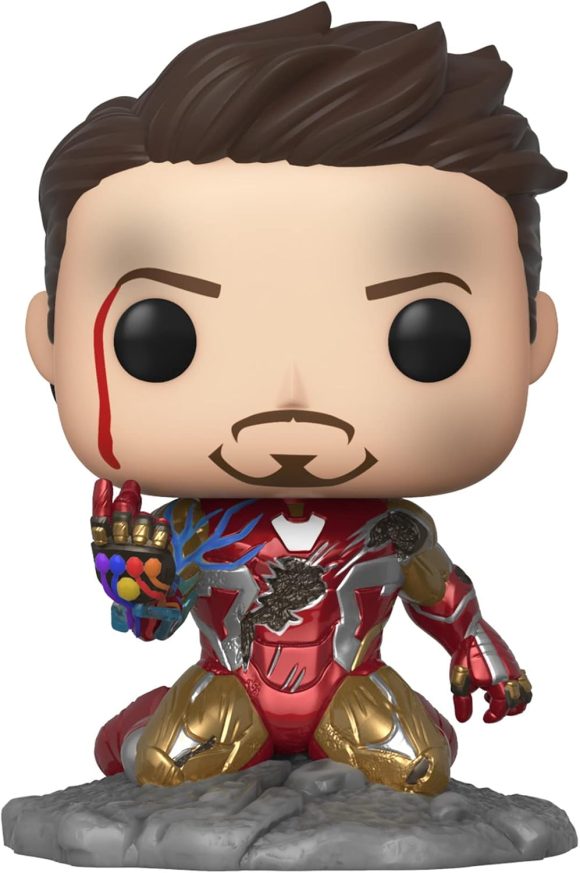 Funko Pop! Avengers Endgame: I Am Iron Man Glow-in-The-Dark Deluxe Vinyl Figure, Multicolored - Image 2