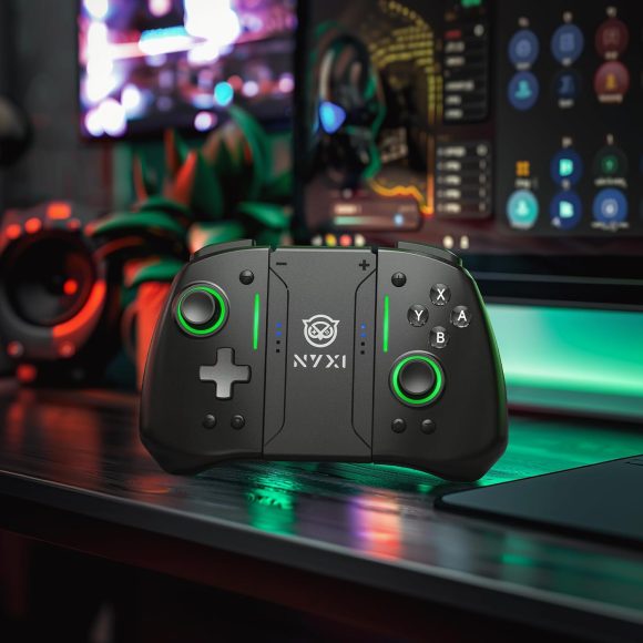 NYXI Hyperion Pro Wireless Controller for Switch/Switch OLED, Hyperion switch controller with Hall Effect Joystick, Programmable, 6-Axis Gyro, Turbo & Vibration Black - Image 3