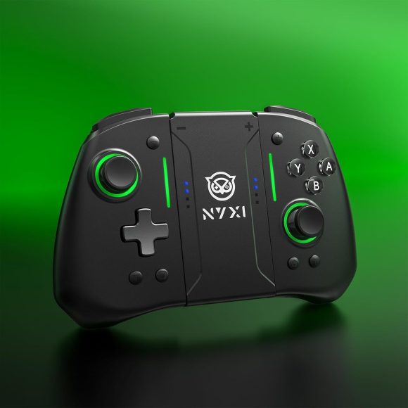 NYXI Hyperion Pro Wireless Controller for Switch/Switch OLED, Hyperion switch controller with Hall Effect Joystick, Programmable, 6-Axis Gyro, Turbo & Vibration Black - Image 4