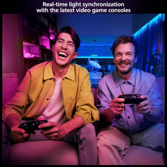 Philips Hue Play HDMI sync Box 8K - Syncs up to 10 Hue Lights with Your Video Games, Movies, and Music - Requires Hue Bridge - Supports Dolby Vision HDR10+ - Control with Hue App - Image 6