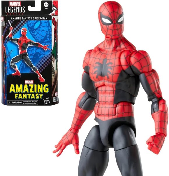 Spider-Man Marvel Legends Series 60th Anniversary Amazing Fantasy 6-inch Classic Comics Action Figures for 4+ Years, 9 Accessories - Image 3