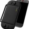 tomtoc Slim Carrying Case for Nintendo Switch 2 Model 2025, Odorless Felt Protective Hard Shell with 12 Game Card Slots, Portable Travel Storage Case with Original Patent and Military Grade Protection Black