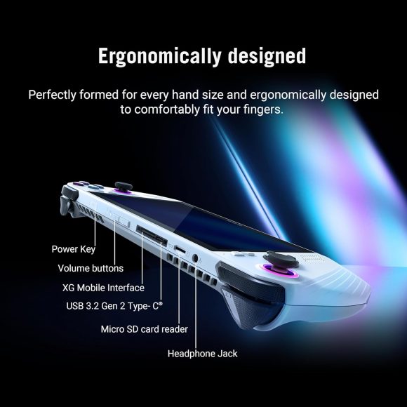 ASUS ROG Ally 7" 120Hz FHD 1080p Gaming Handheld Touchscreen AMD Ryzen Z1 Extreme 16GB RAM 512GB White - Image 9