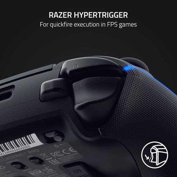 Razer Wolverine V2 Pro Wireless Gaming Controller for PlayStation 5 / PS5, PC: Mecha-Tactile Action Buttons - 8-Way Microswitch D-Pad - HyperTrigger - 6 Remappable Buttons - Chroma RGB - Black - Image 6