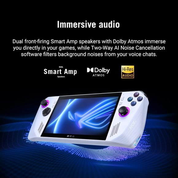 ASUS ROG Ally 7" 120Hz FHD 1080p Gaming Handheld Touchscreen AMD Ryzen Z1 Extreme 16GB RAM 512GB White - Image 4